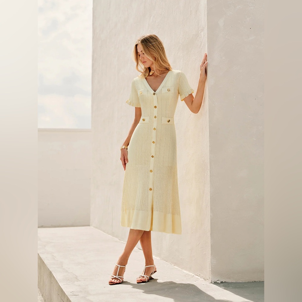 Knit Cardigan Midi Dress sold out in the website $62 retail size S can fit S/M